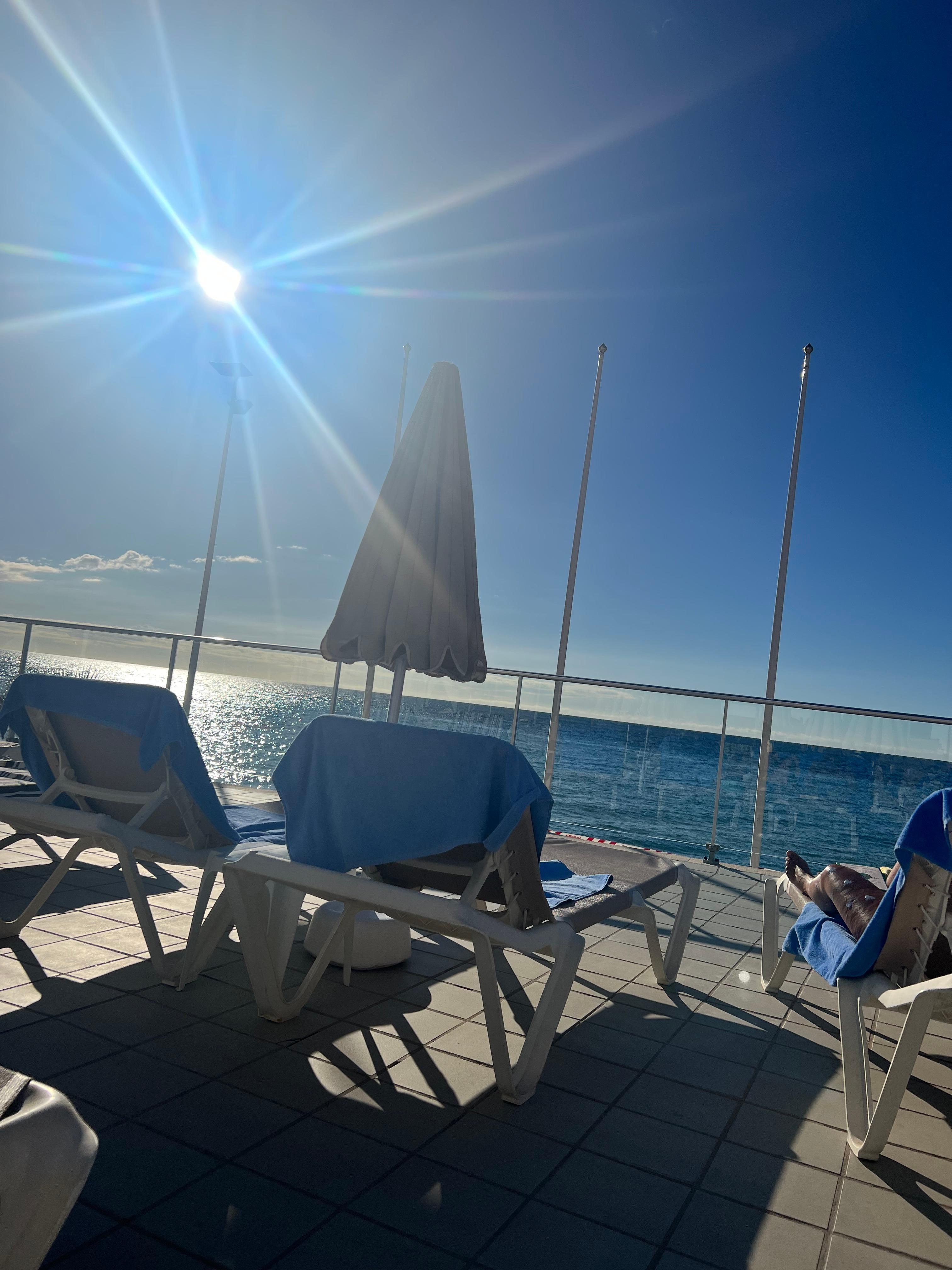 Udsigt fra pool