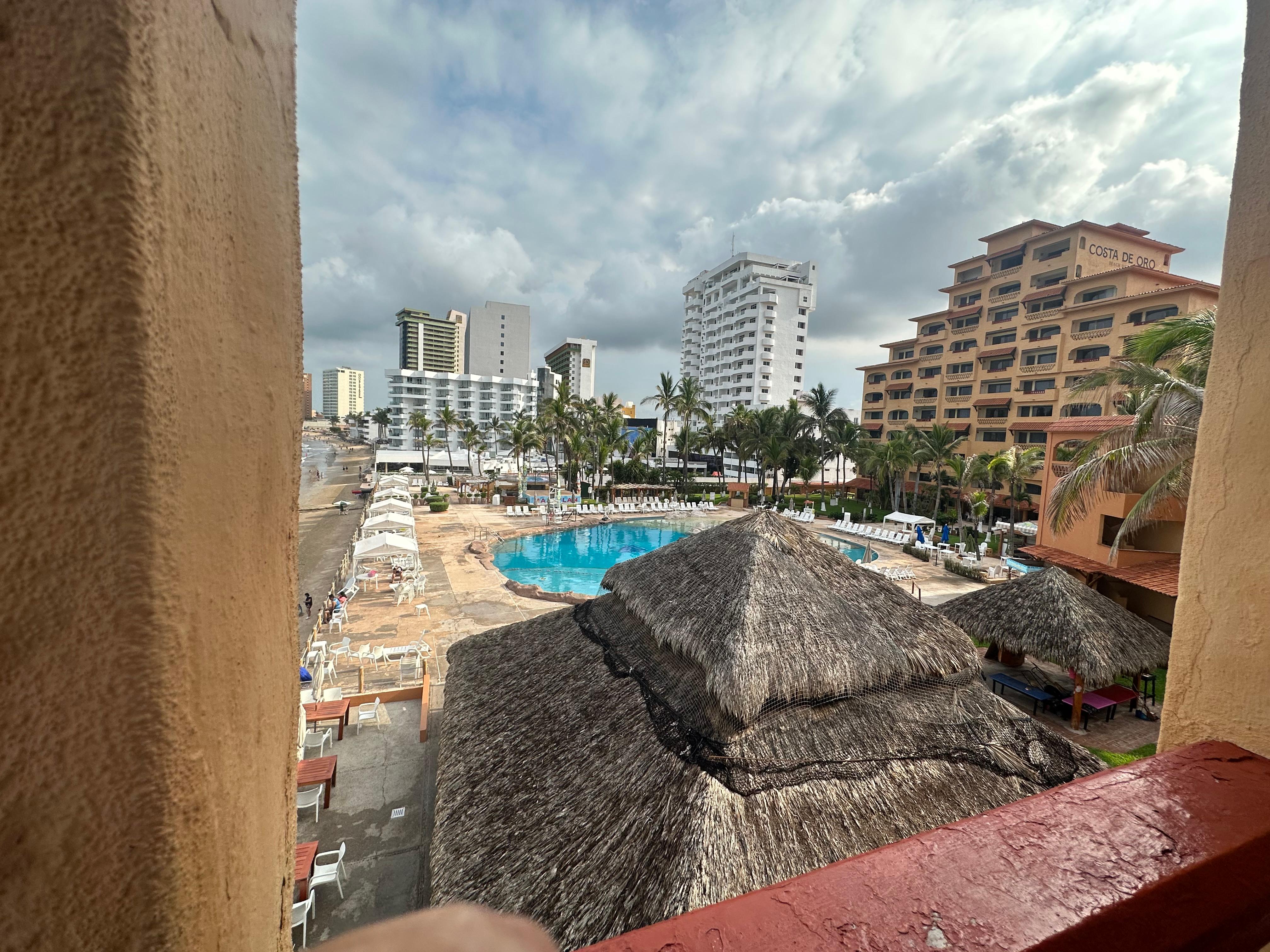 Side view from balcony