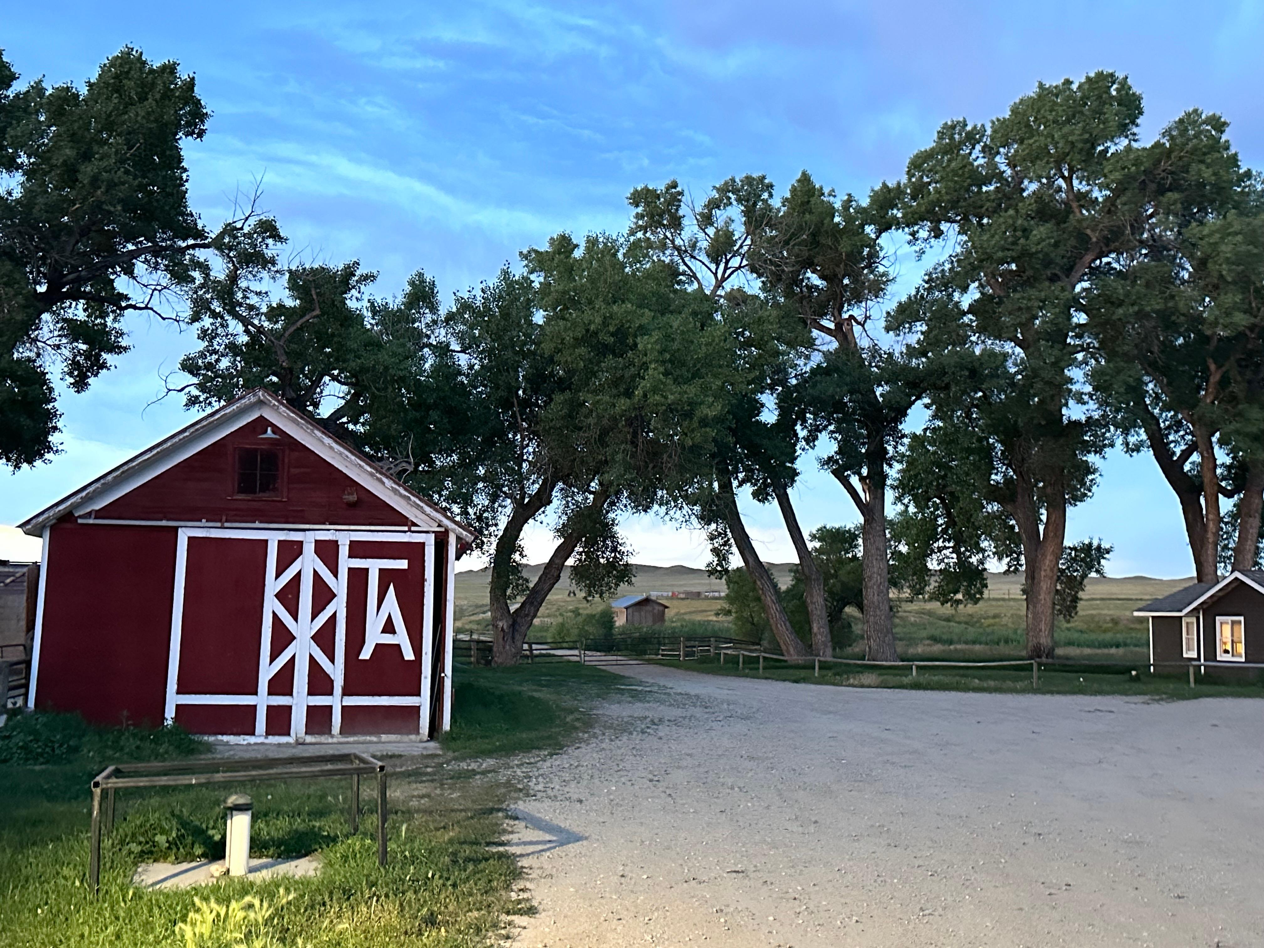 One of the barns