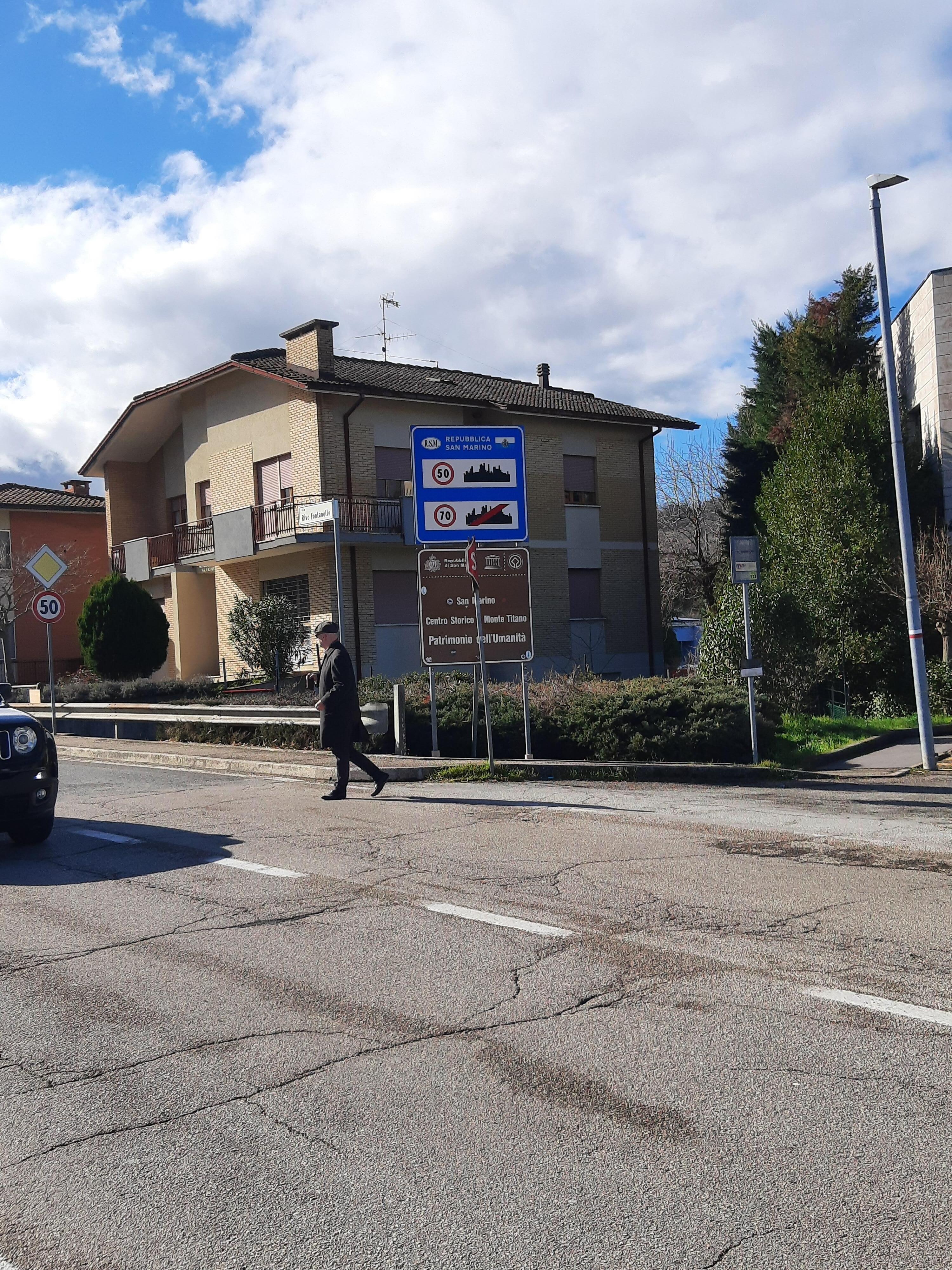 En grænseovergang fra Italien 