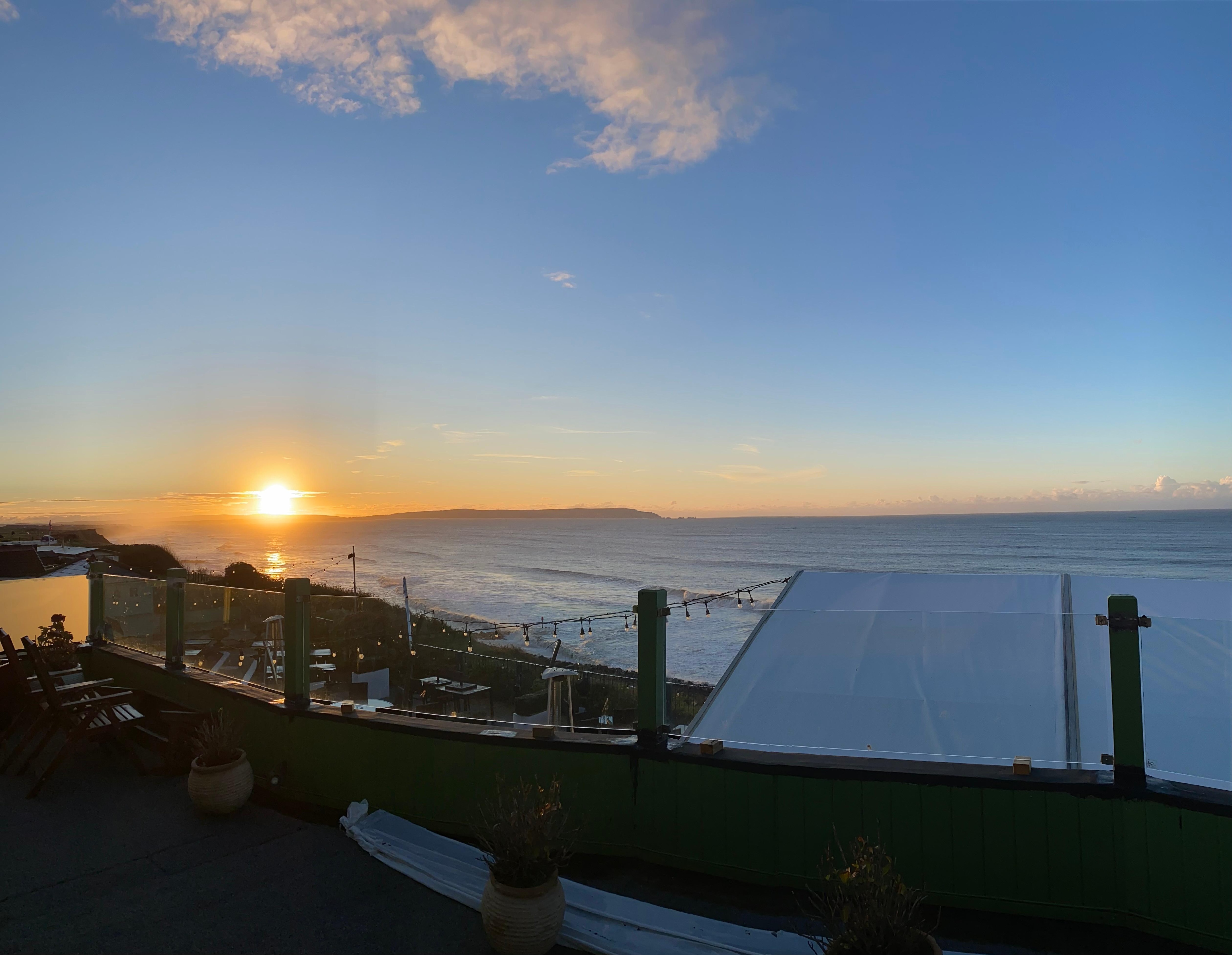 View from the private terrace 