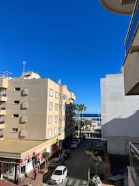 View of the sea from our balcony