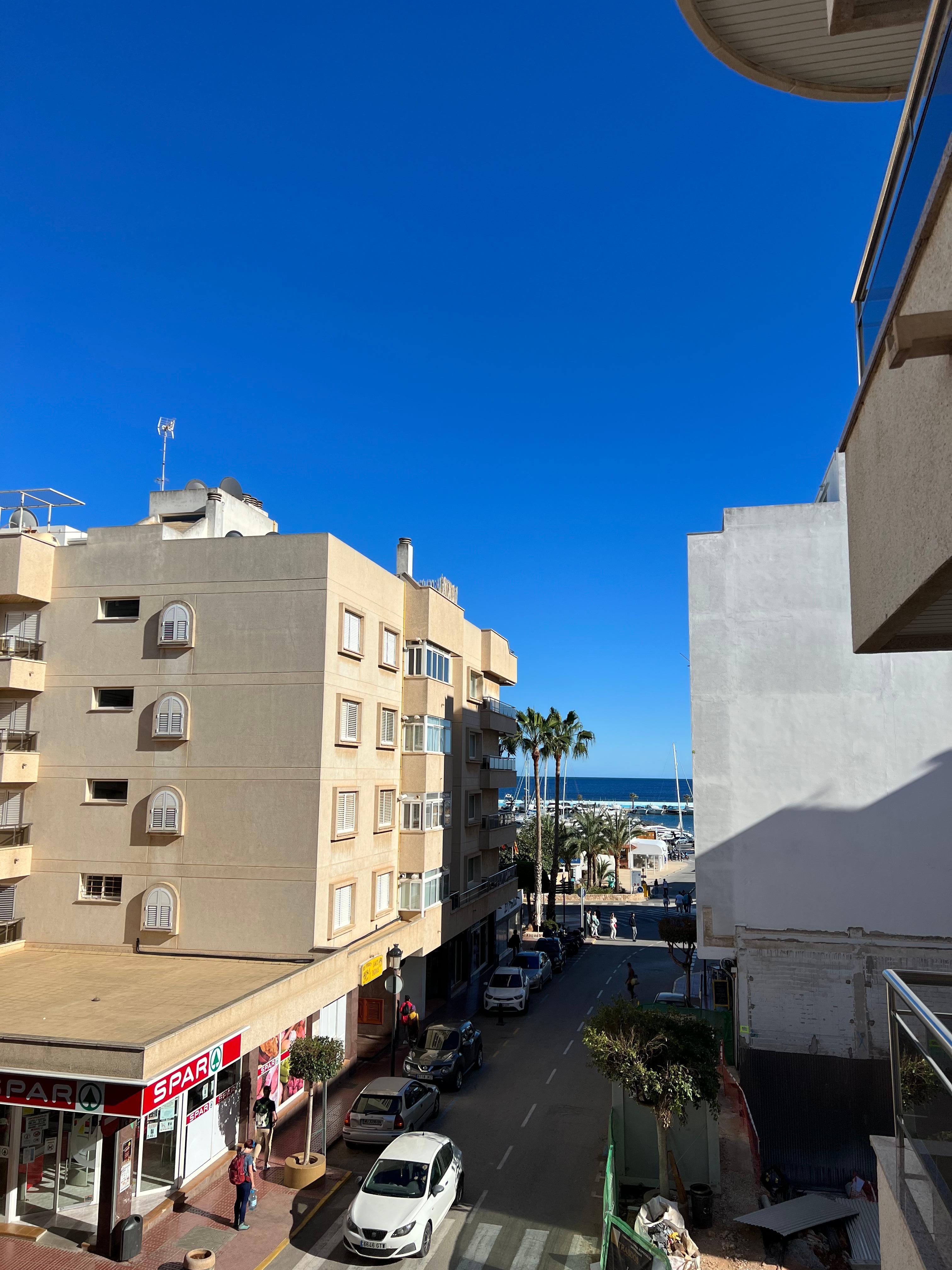 View of the sea from our balcony