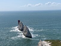 The Needle ved Alum Bay, Isle of Wight