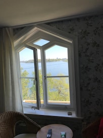 Denna utsikt hade vi från vårt rum - men en liten extra kostnad.