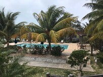 Poolside rooms have this view