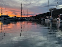 The harbour at dusk