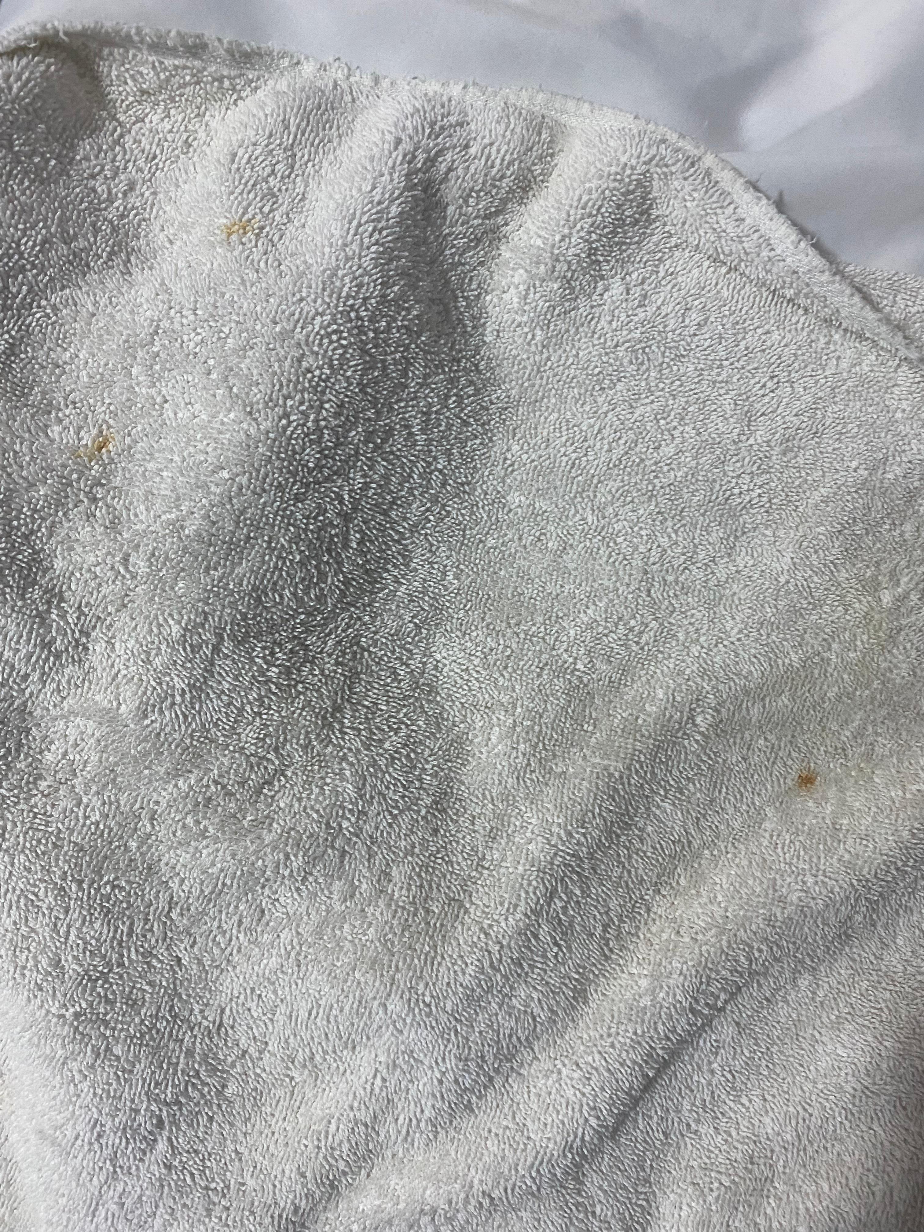 Dirty bath towel