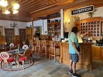 Checkin and bar area