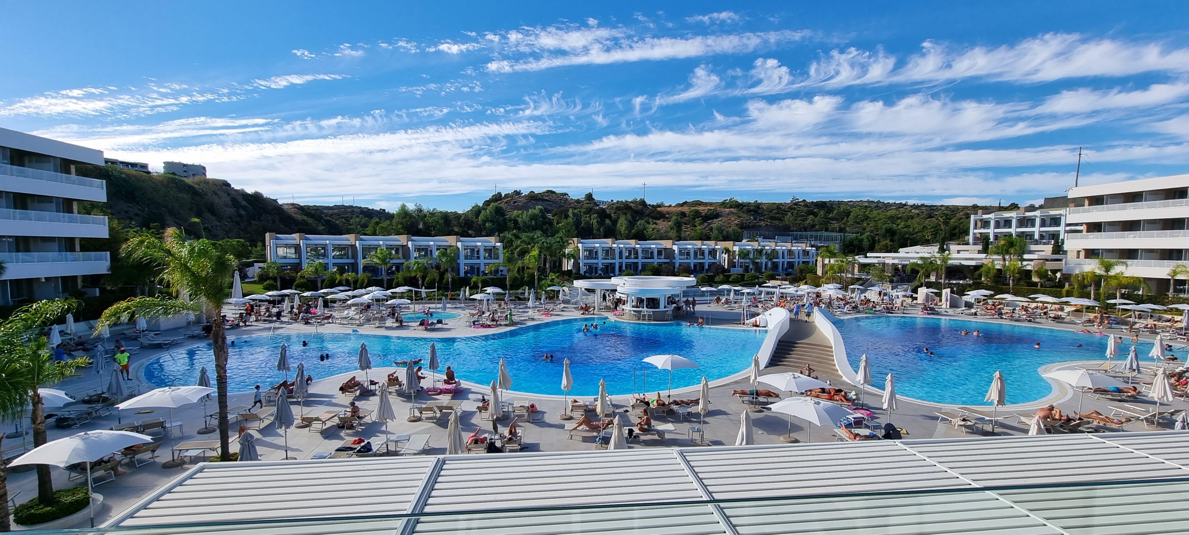 The main swimming pool day time 