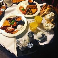 Room service for breakfast