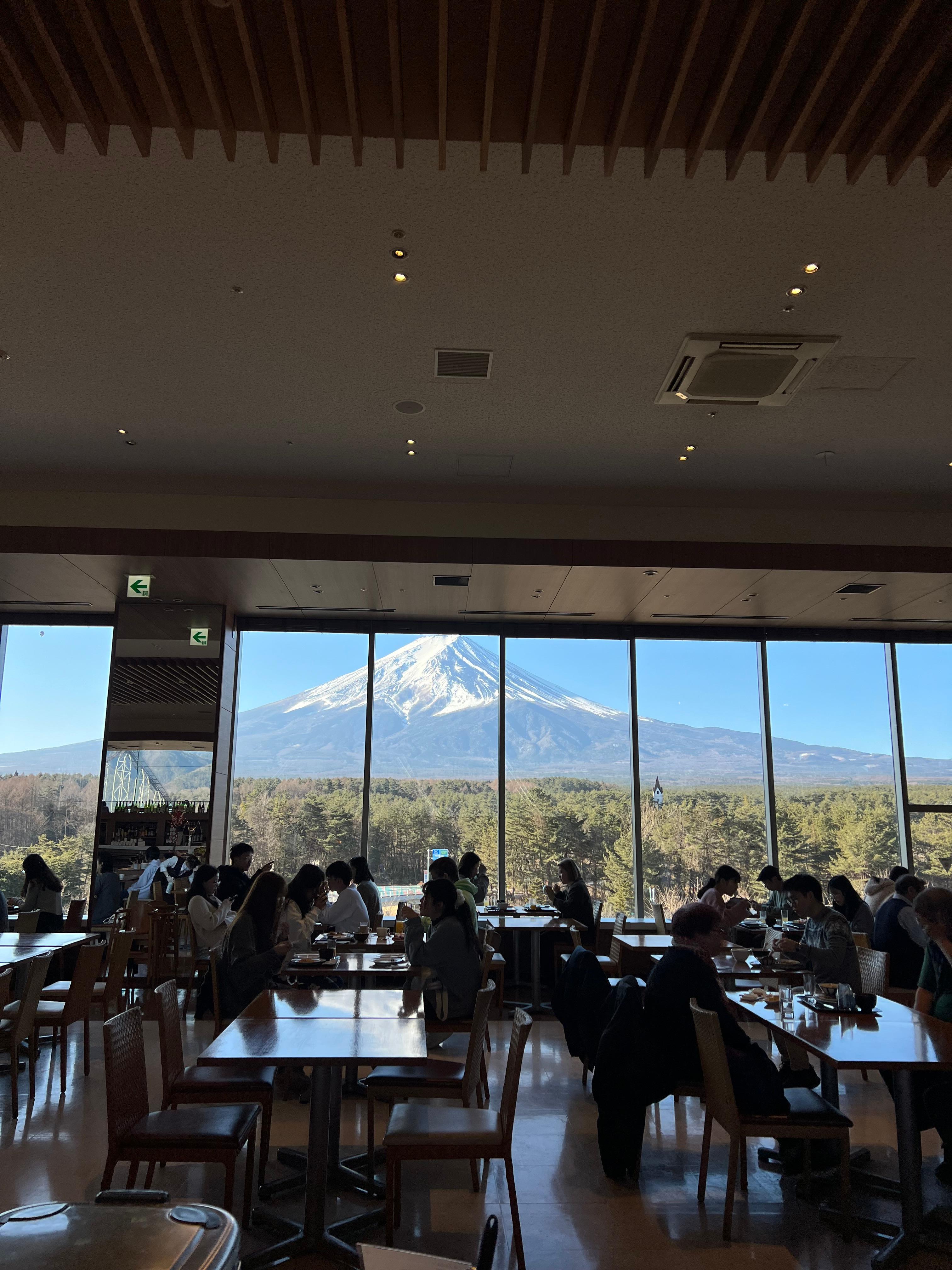 View from breakfast at the hotel 