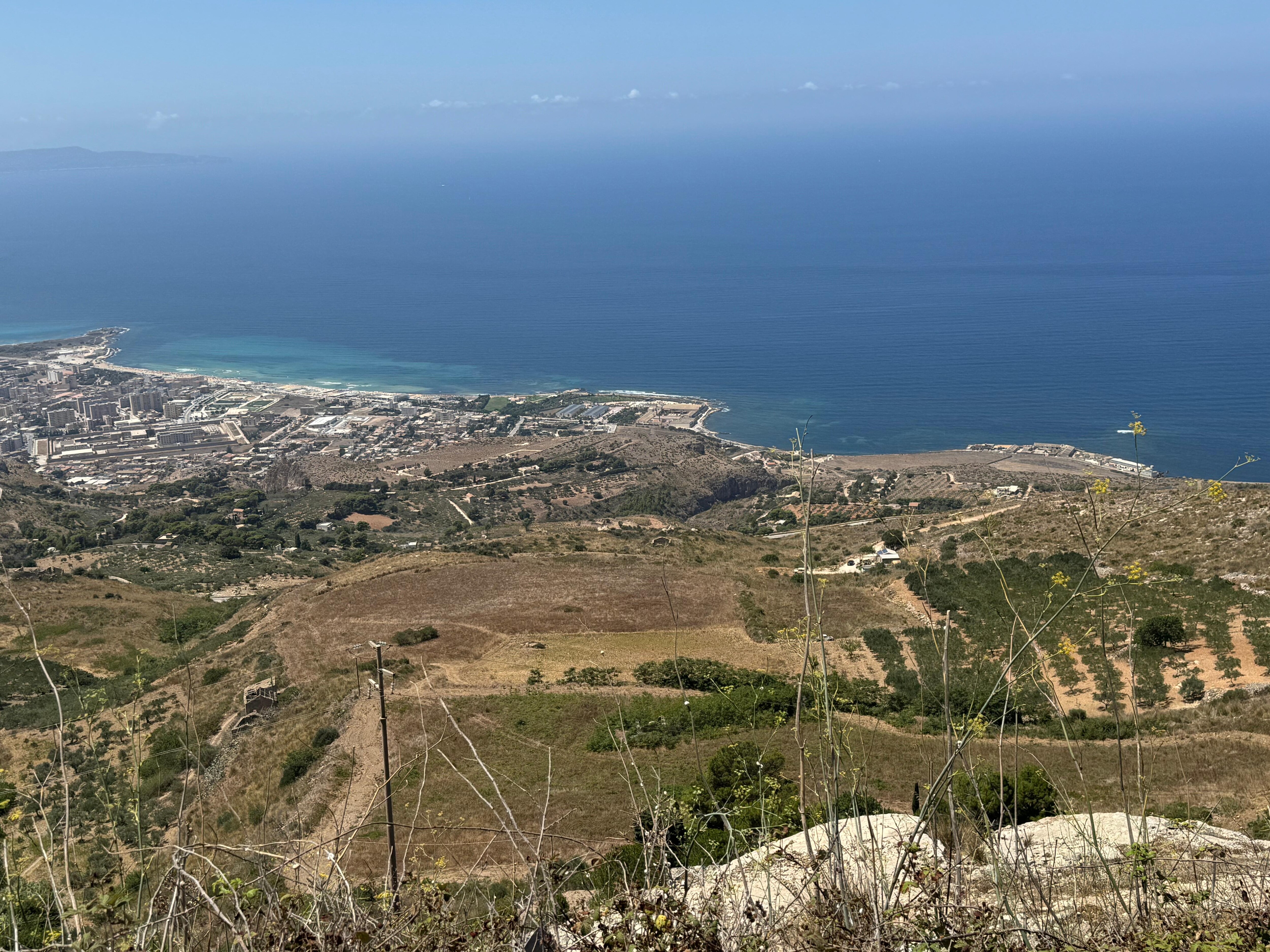 Uitzicht vanuit Erice. 