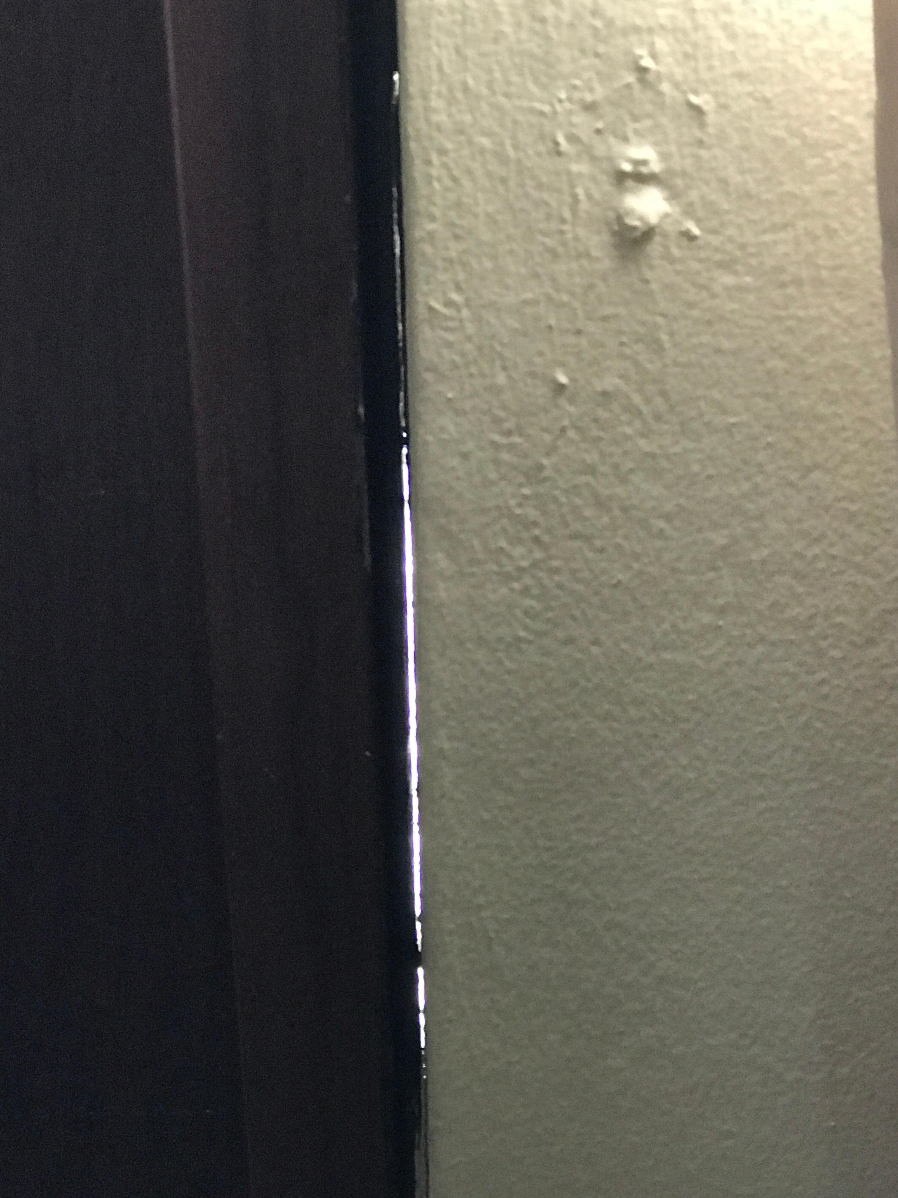 Wall showing outside