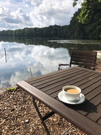 One coffee before taking off ... nice and relaxing