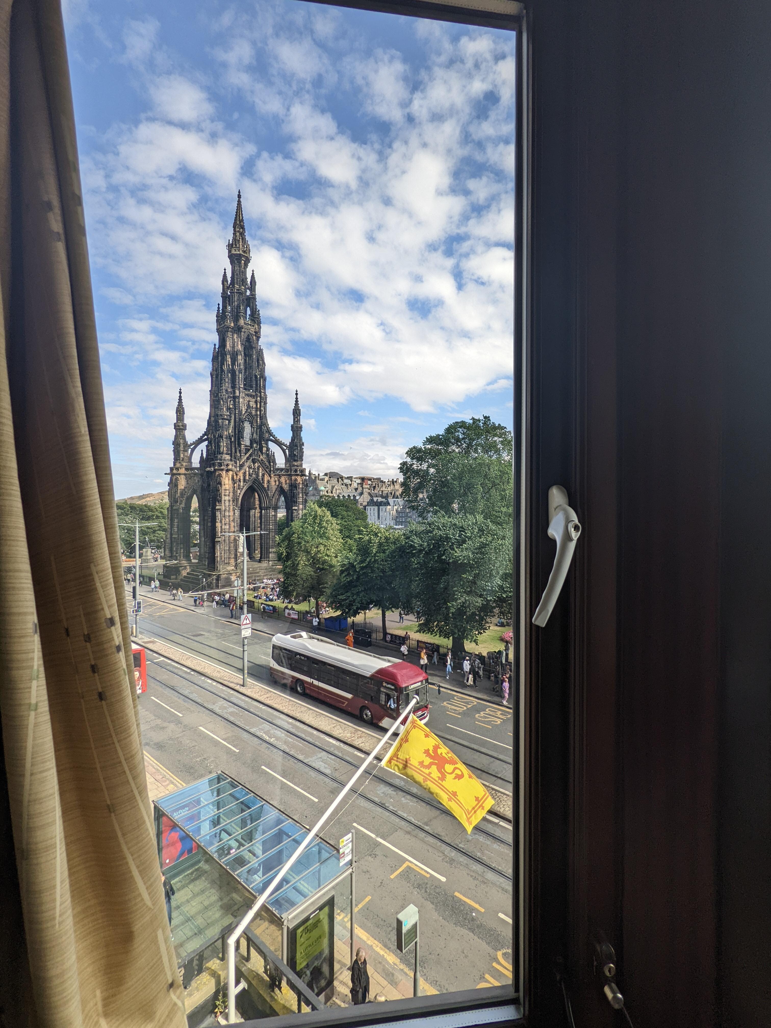 View from 2nd floor castle view room