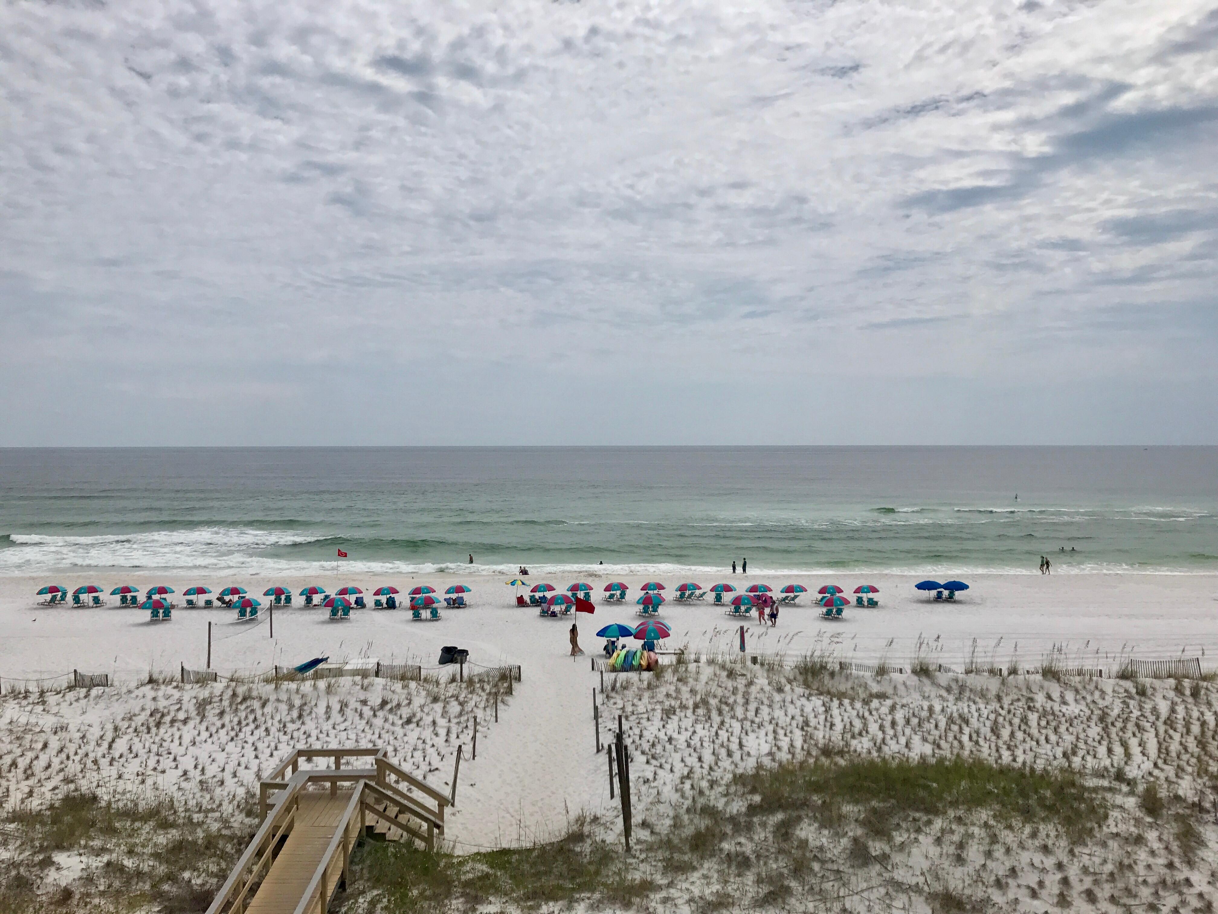 View from the balcony in the room.