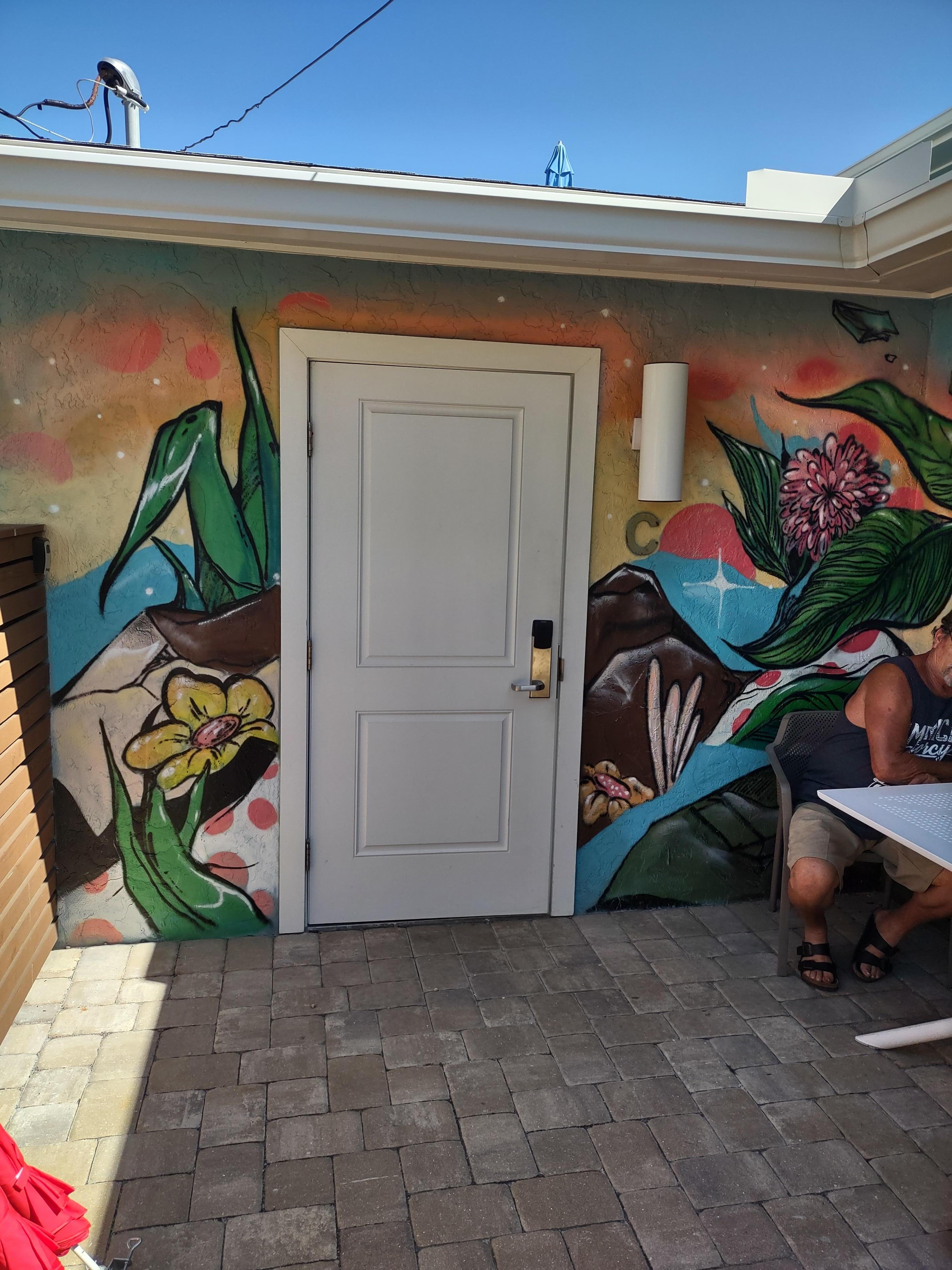 Private seating area for room