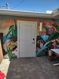 Private seating area for room