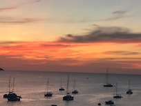 sunset from the balcony