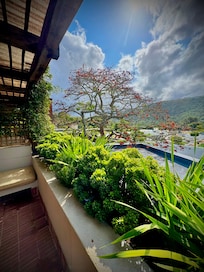 Patio view from Room 3