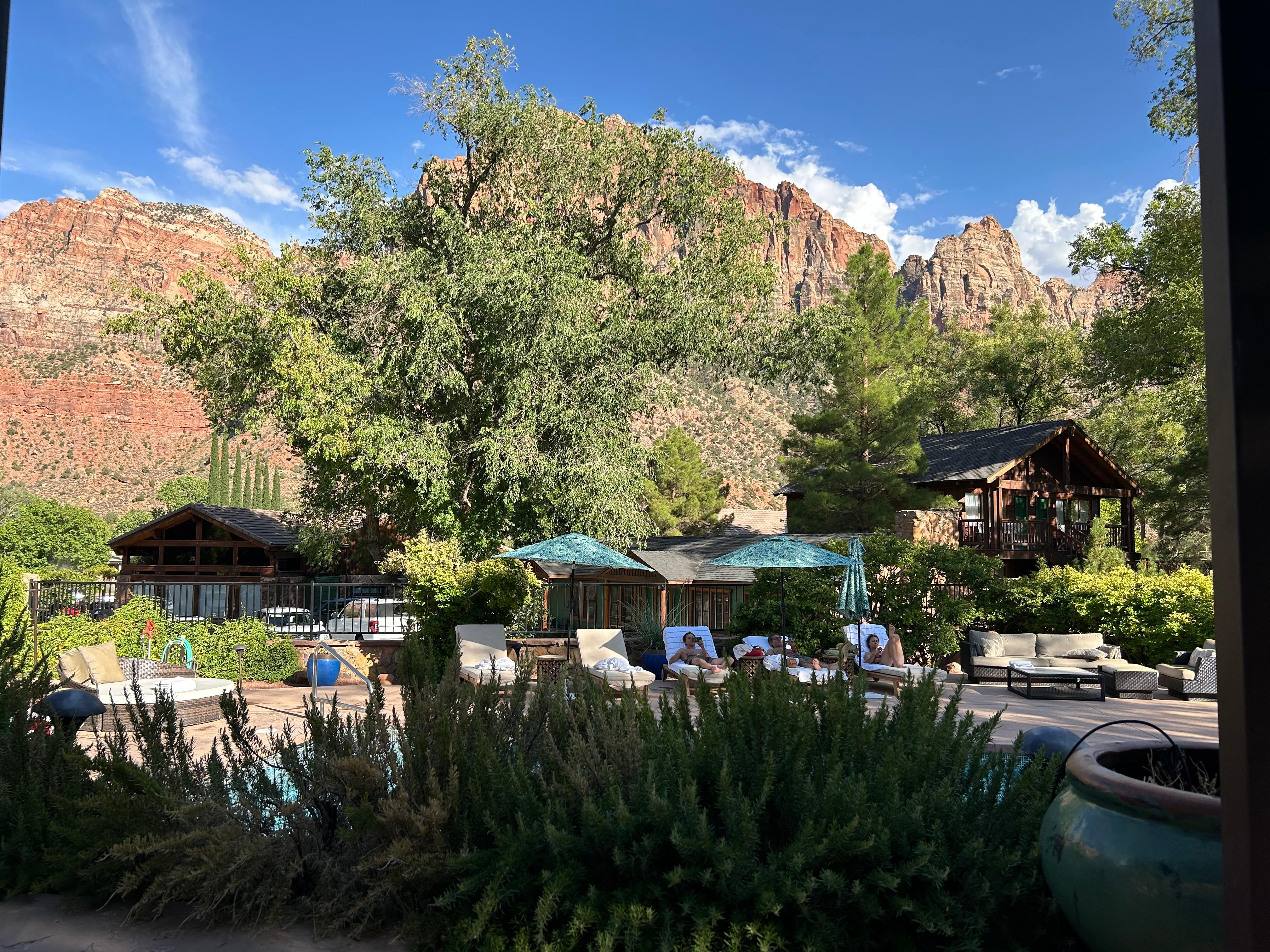 Poolside view 