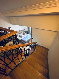 Downstairs to the bedroom