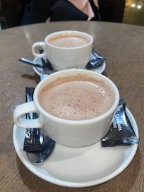 Hot drinks from the bar