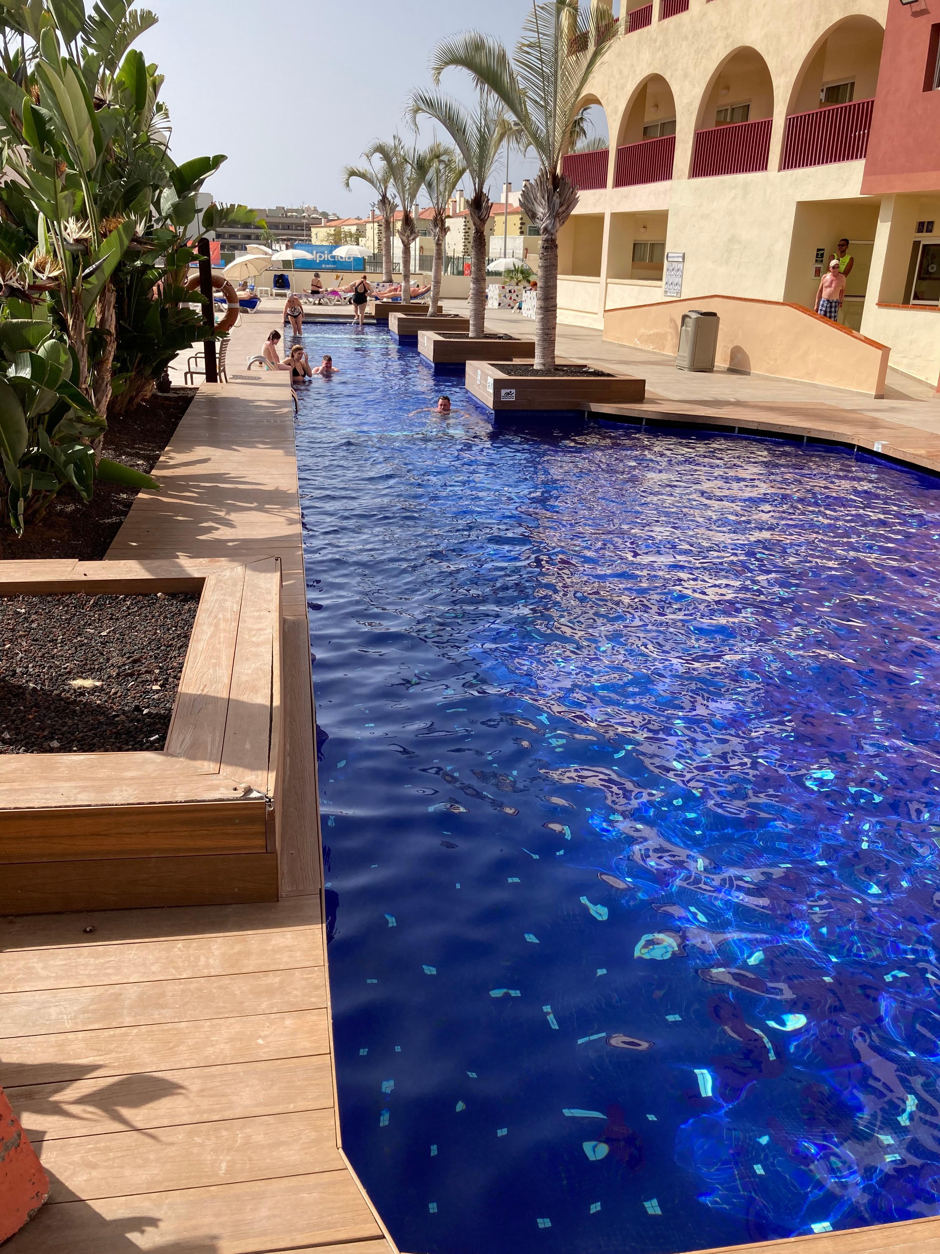 This is the pool needing attention on the steps
