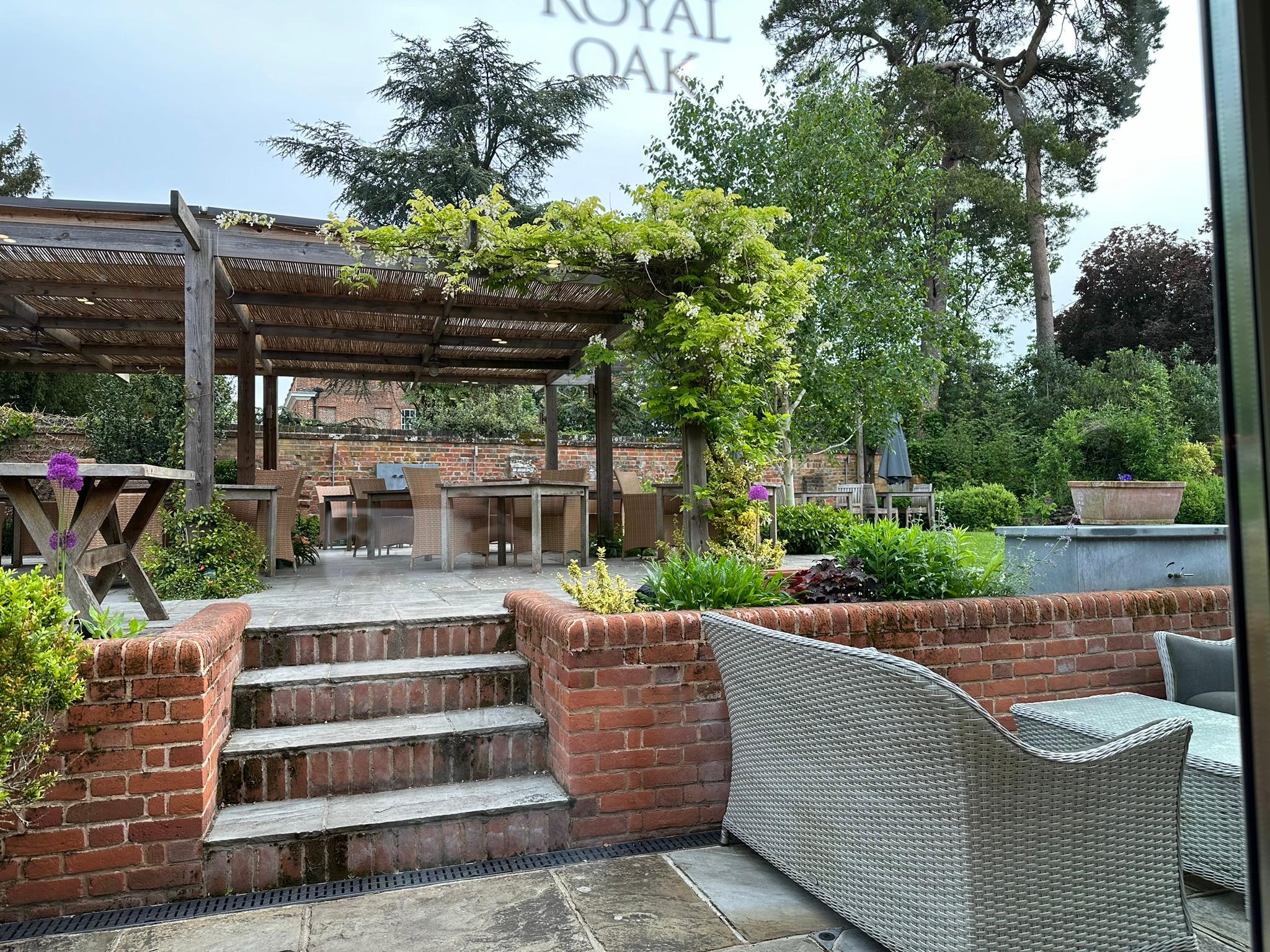 Lovely terrace off the dining room