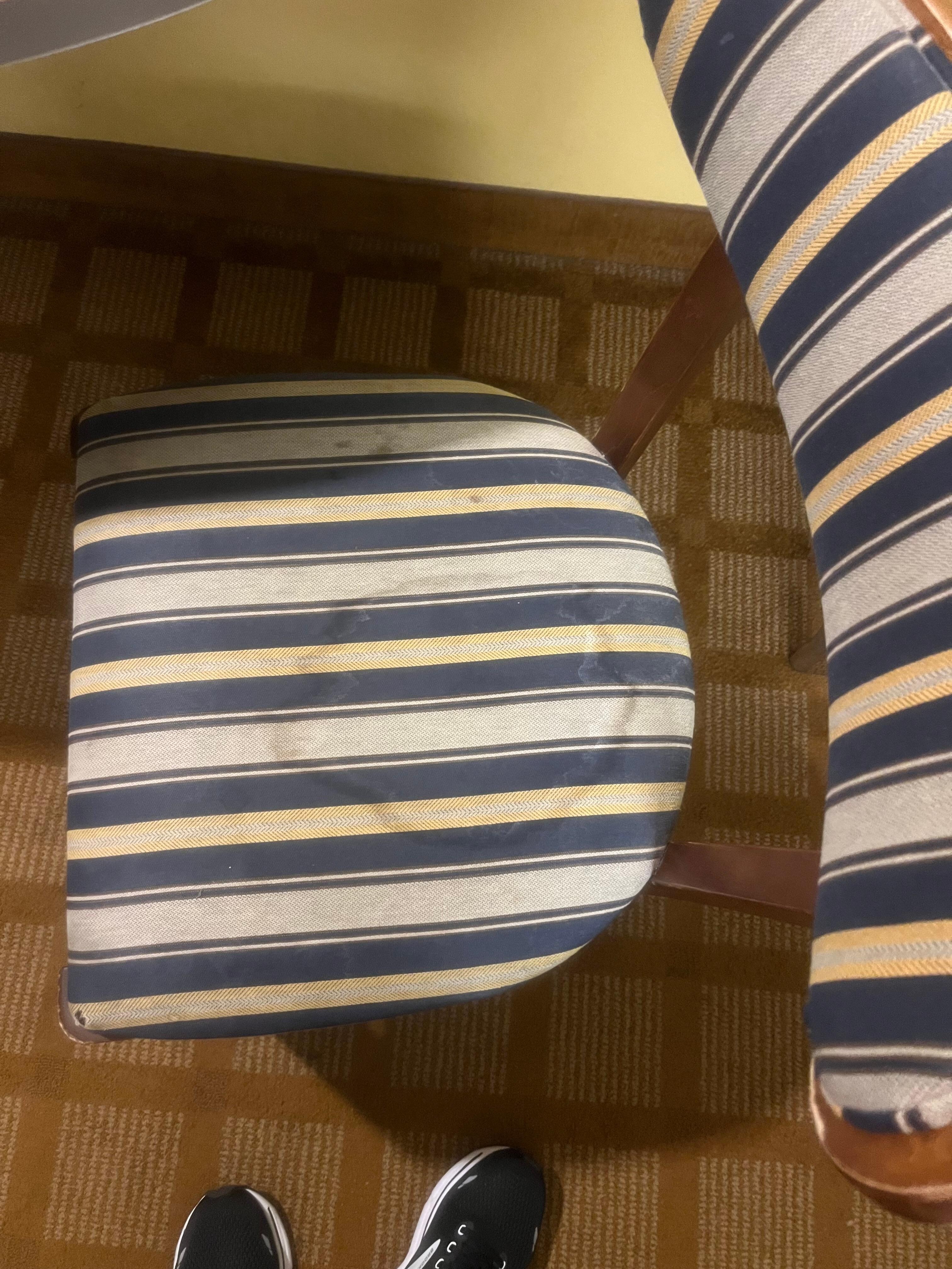 Dirty chair in bedroom