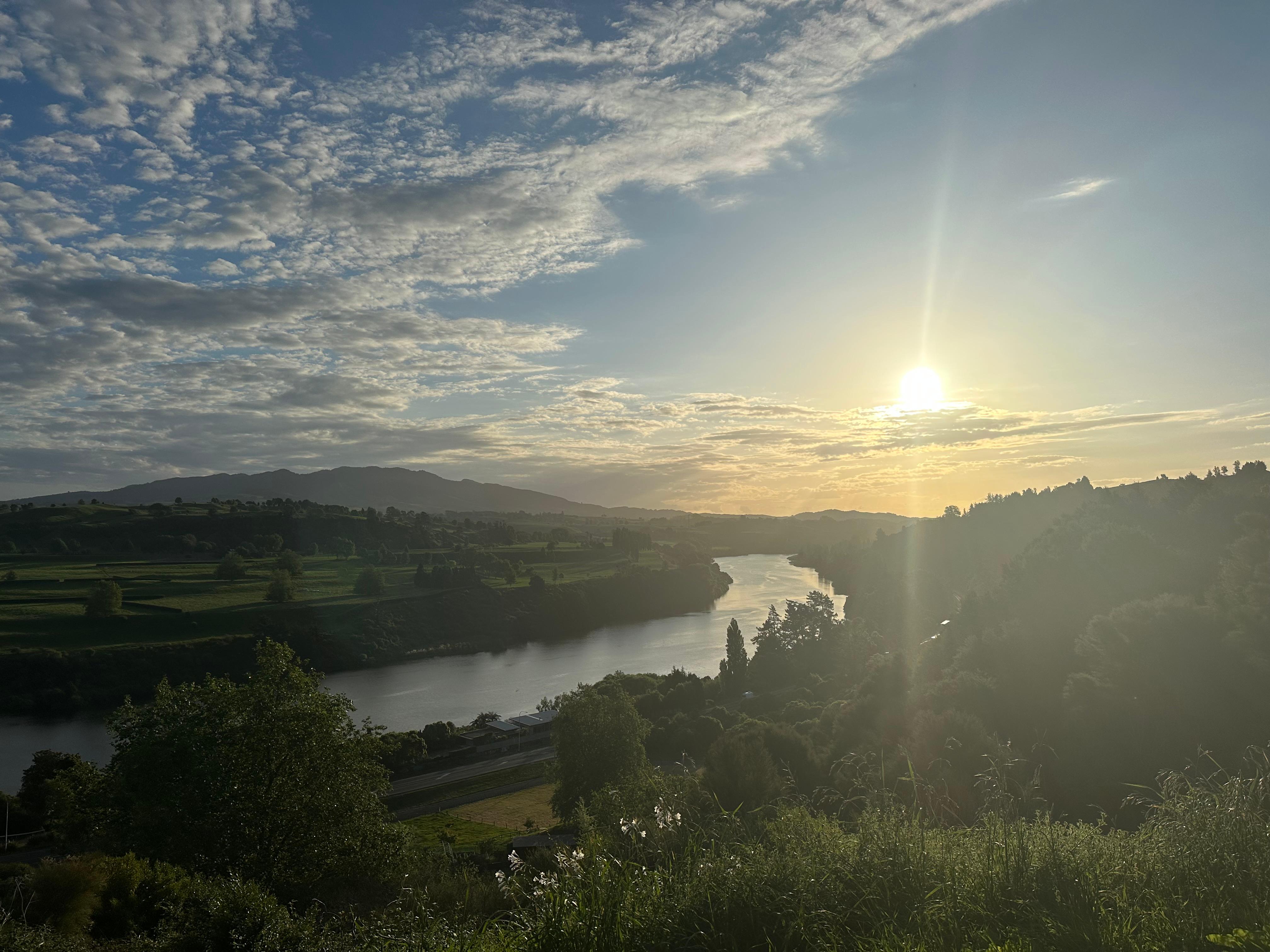 View at dusk 