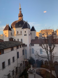View of the inner courtyard from our room on 3rd floor