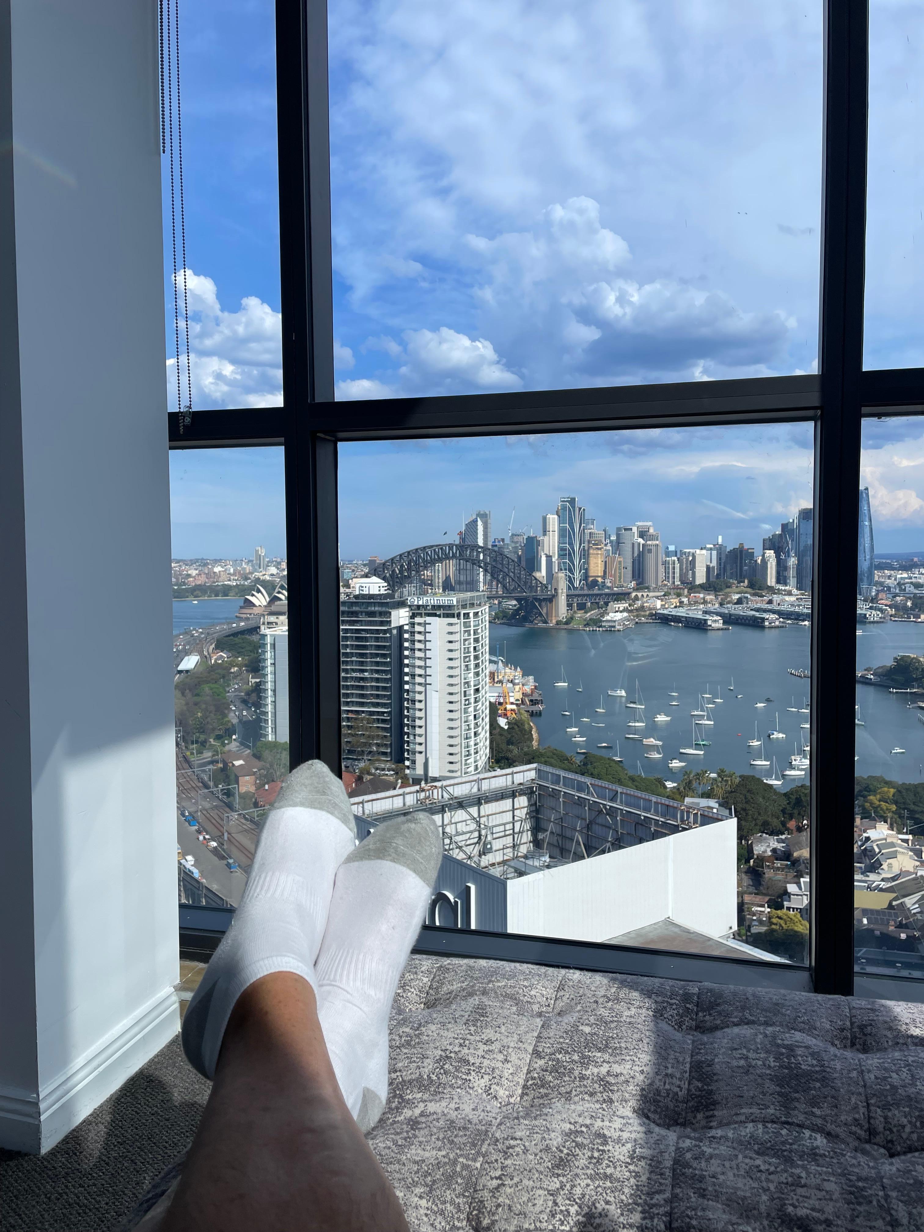 Relaxing with a view