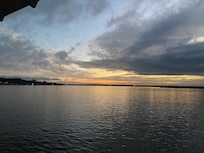 Sunset view from the room deck