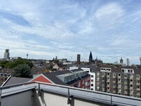 Stadsvy från fönstren