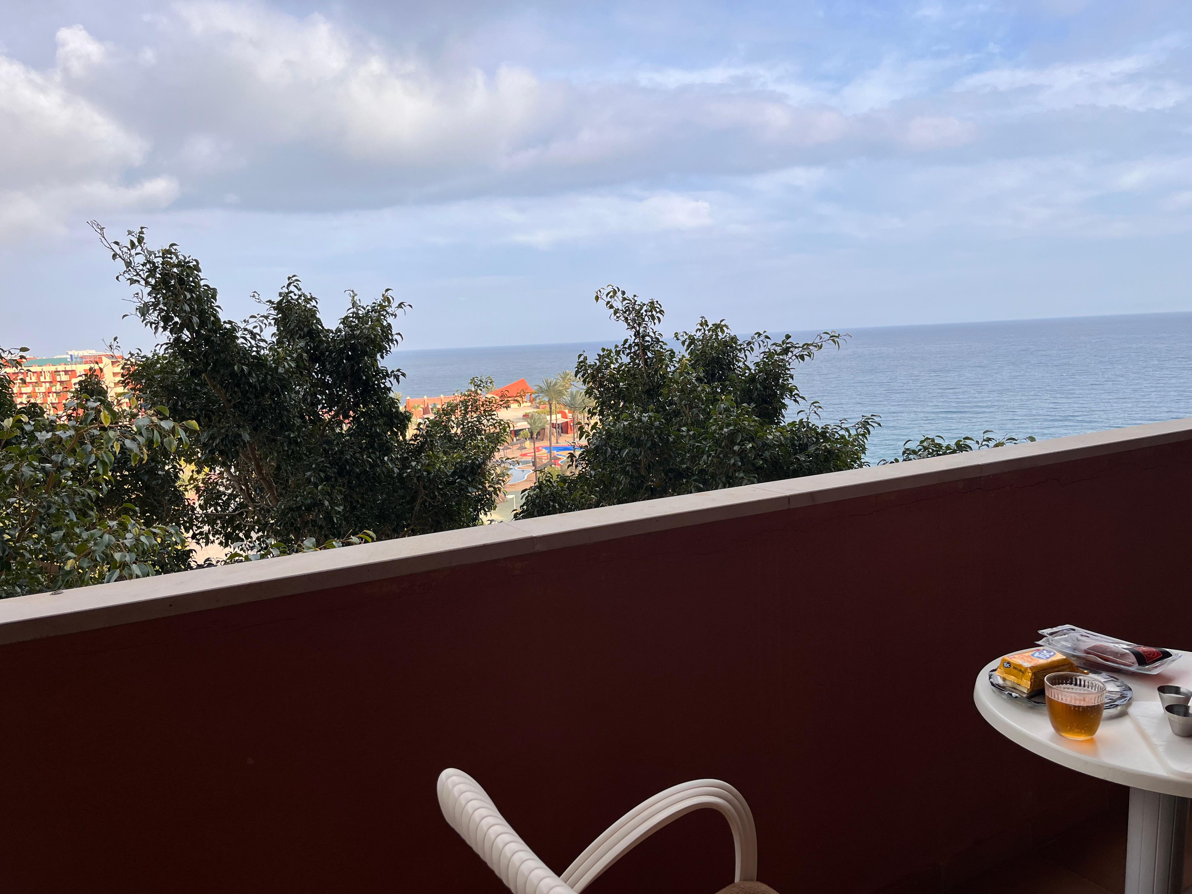 our private terrasse - the tree is covering the fantastic view