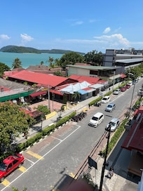 Street view from our hotel balcony