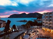 Aftenudsigt fra værelset