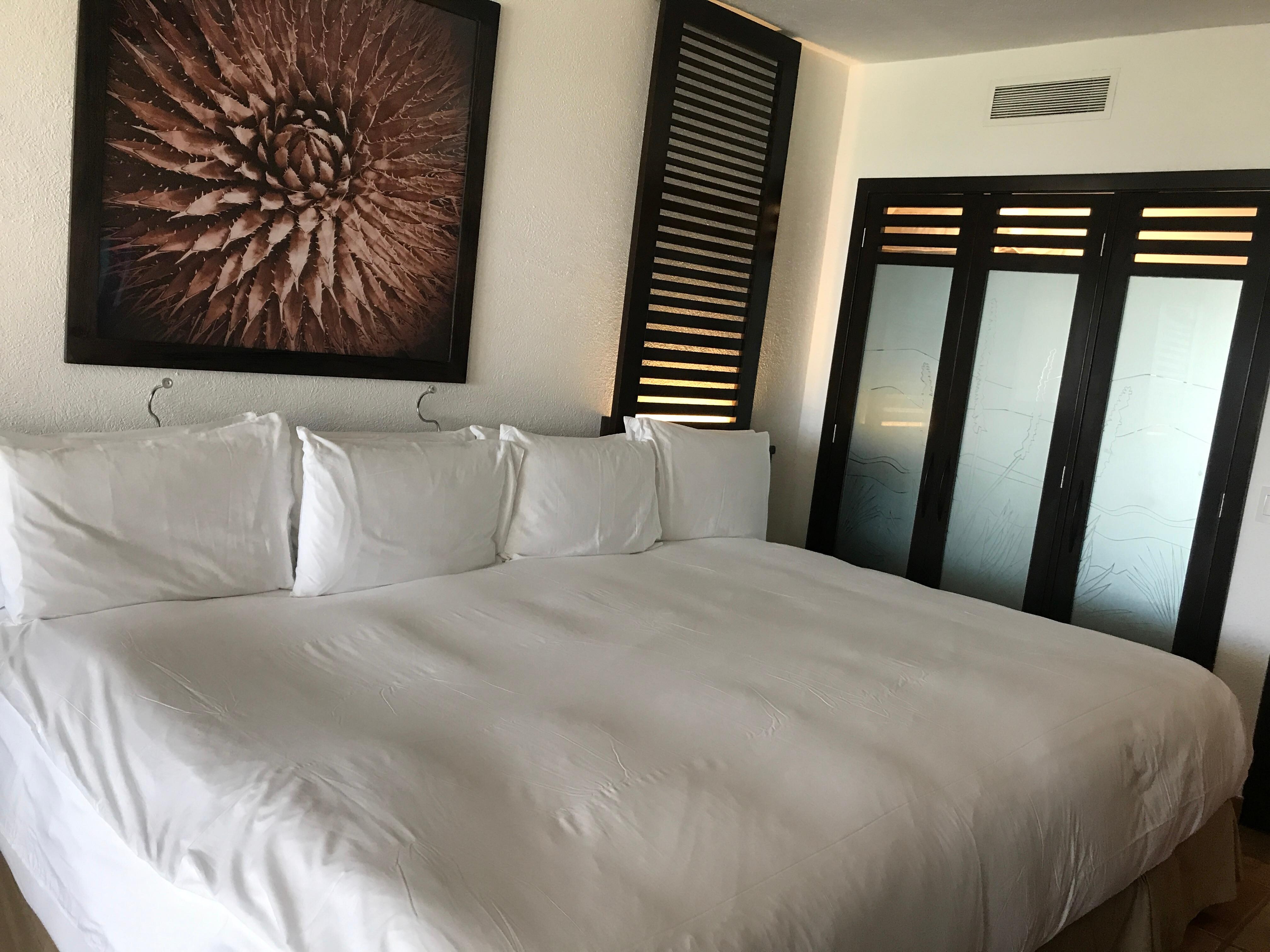 Per our request tge hotel put 3 beds together