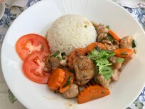 Thai breakfast dish. Yum!