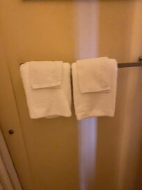 Hand towels posing as bath towels!