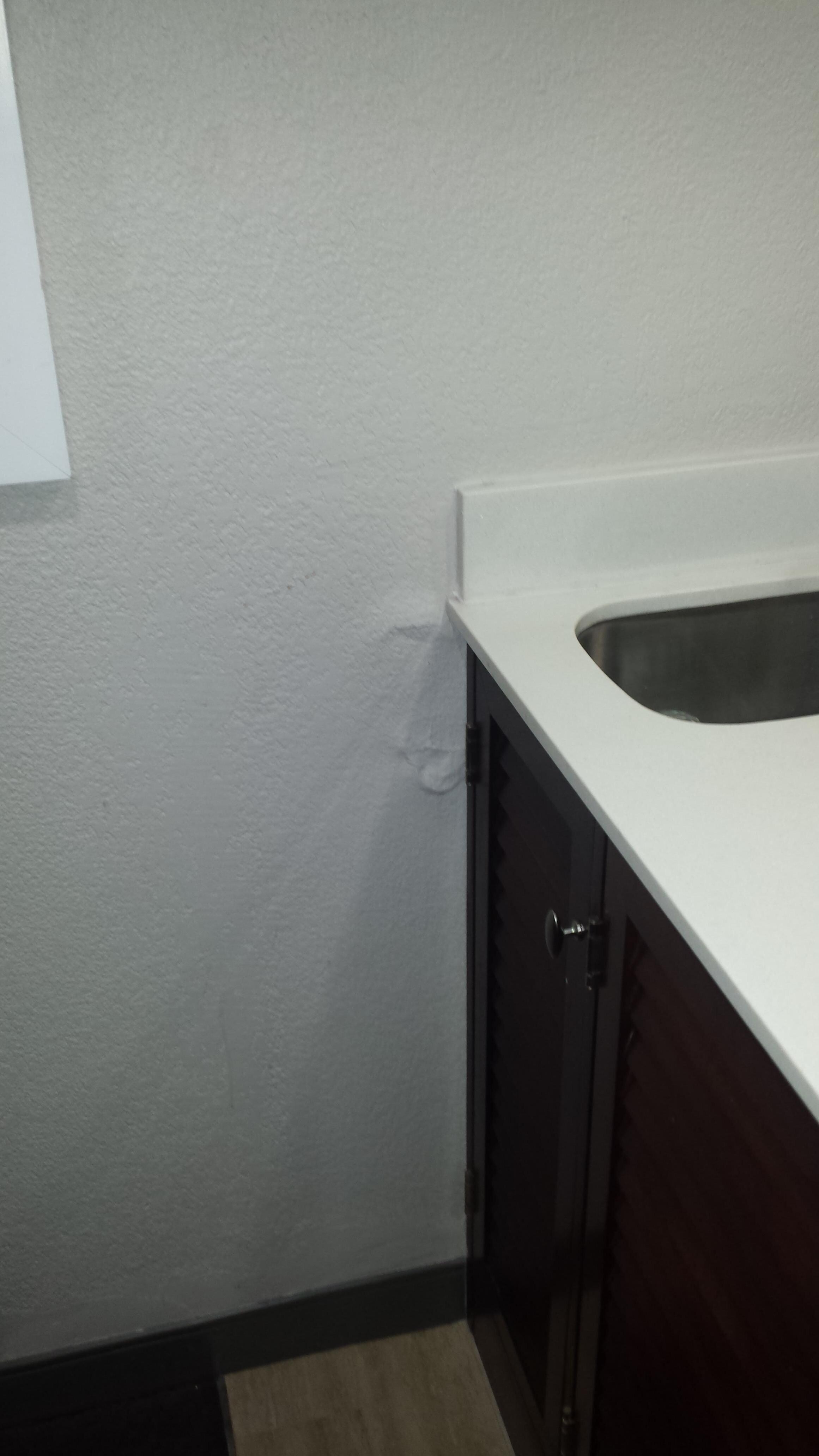 Patched walls no paint