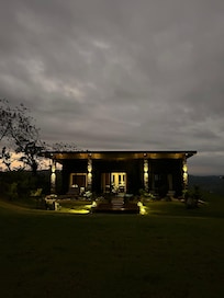 Beautiful evening view. The lighting was well planned.