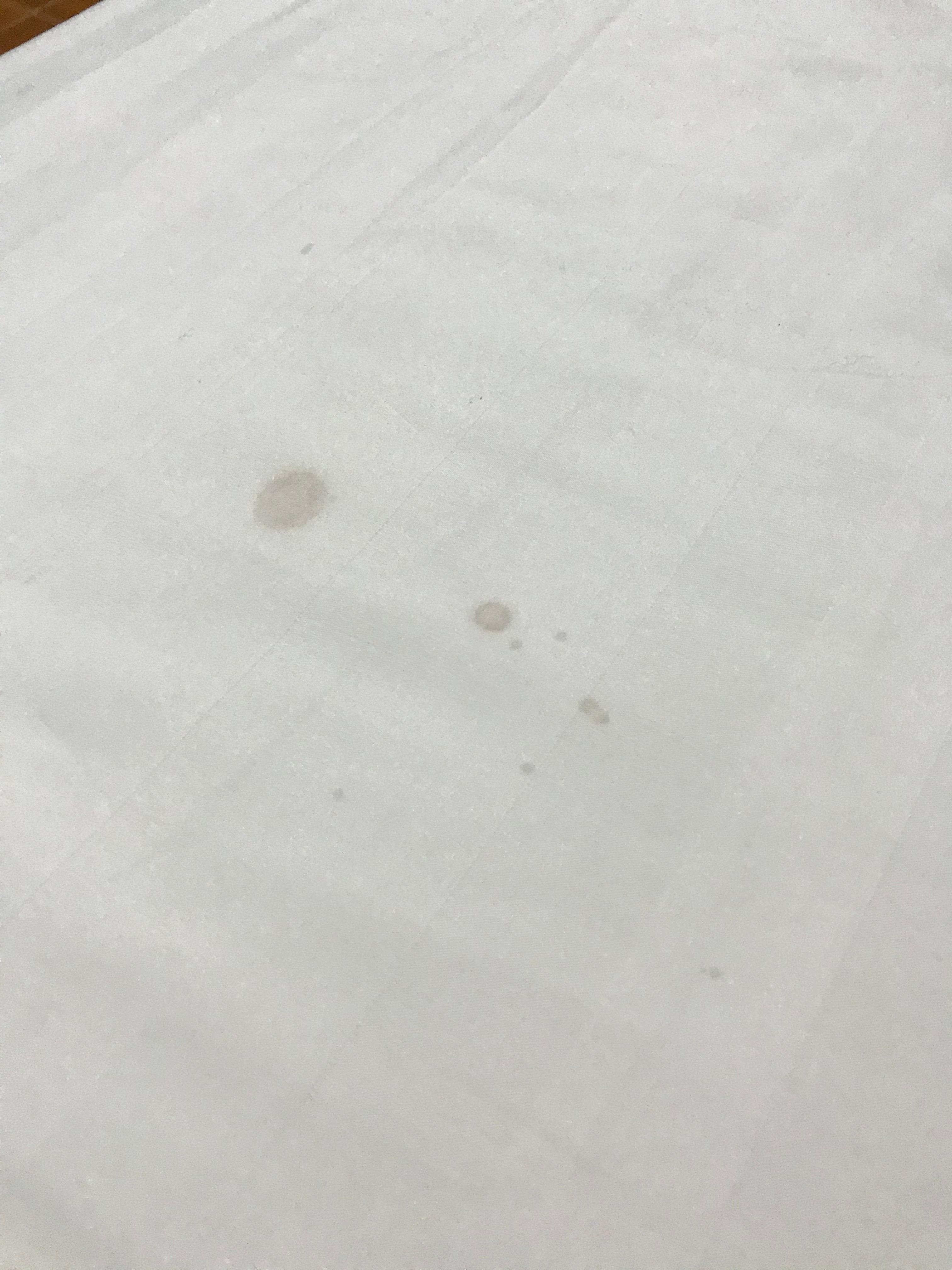 Stain on our bed sheets