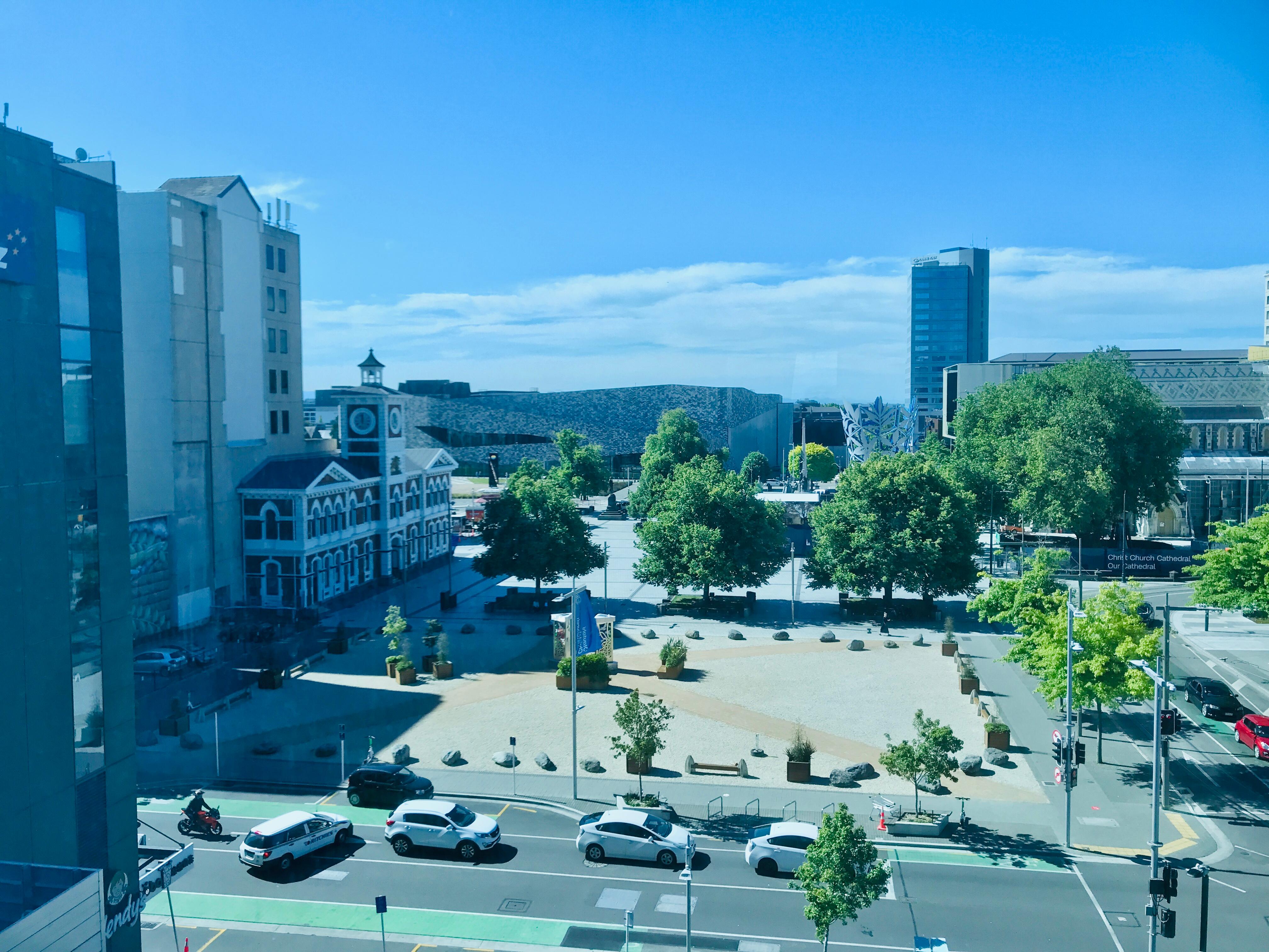 View from Executive Studio Room overlooking Cathedral Square