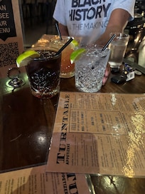 Turntable Restaurant/Bar next door with great drinks and food