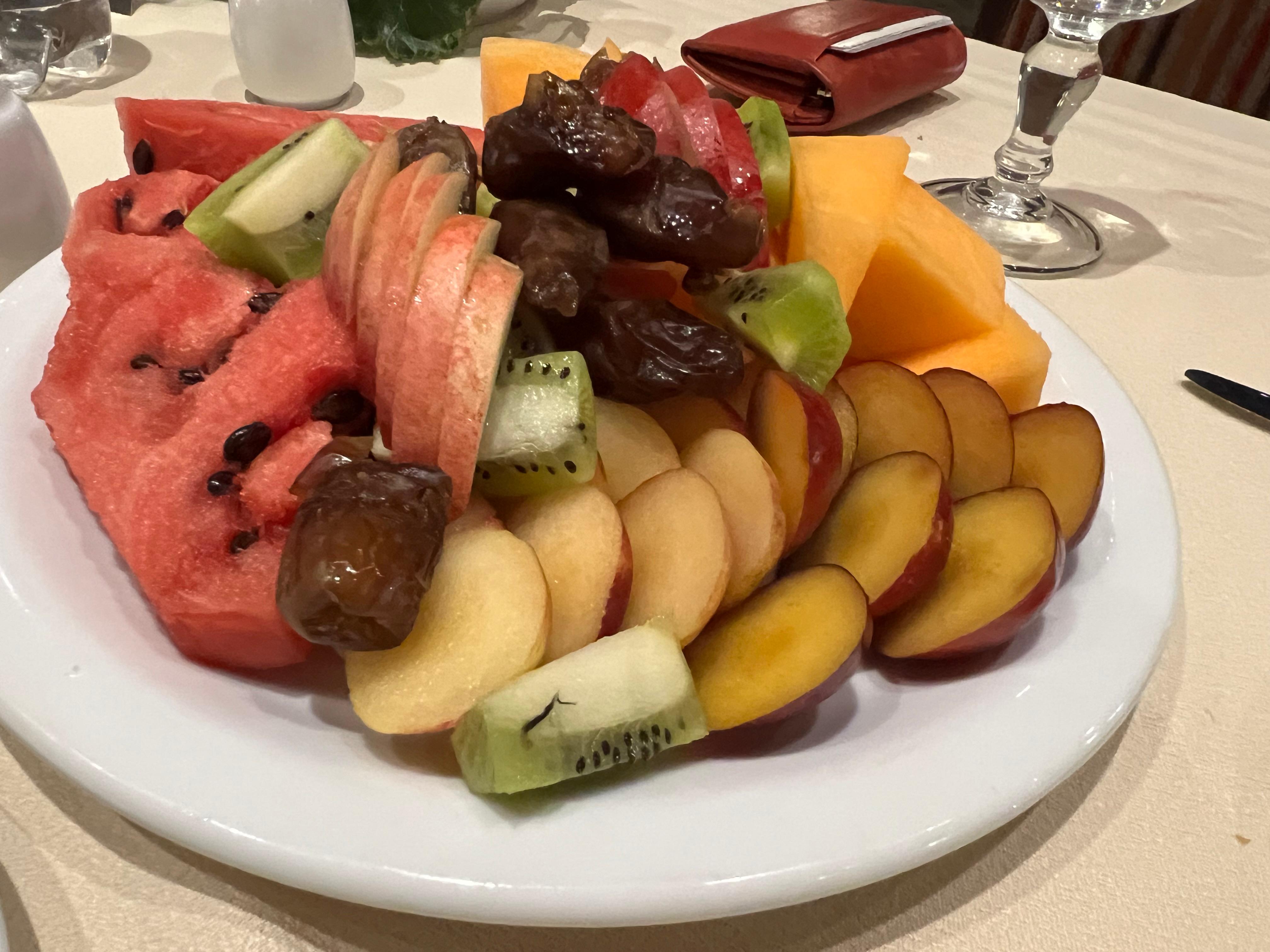 Dessert fruit plate