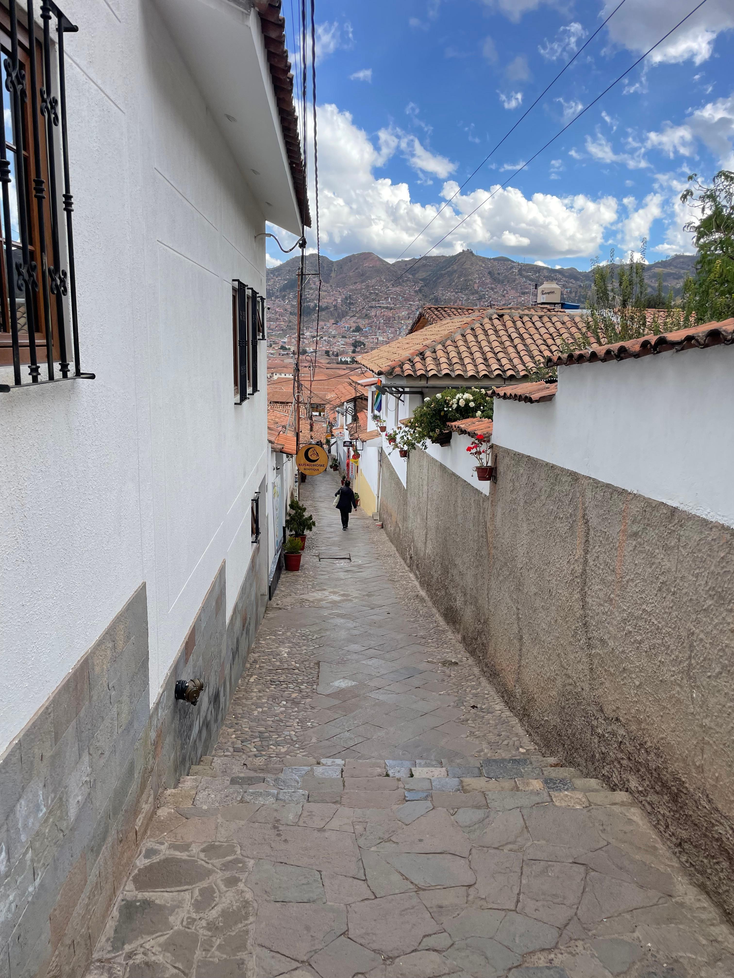 Long walk down!