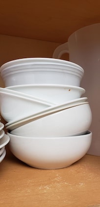 Dirty dishes.